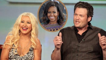Blake Shelton and Christina Aguilera Gush Over Michelle Obama's 'Voice' Appearance