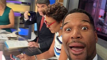 Michael Strahan Appears on 'Good Morning America' Following His 'Live!' Exit