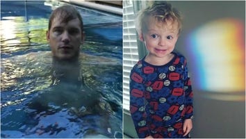 Chris Pratt's Son Jack Drops His Dad's Phone in the Pool -- See the Adorable Video!