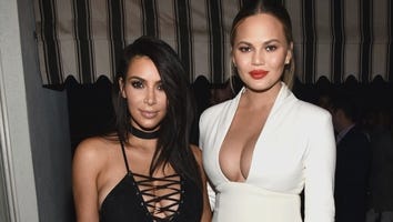 Kim Kardashian and Chrissy Teigen Flaunt Crazy Cleavage While Partying in Los Angeles - See The Pics!