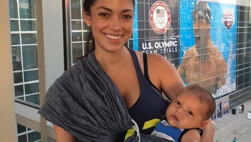 Michael Phelps' Infant Son Boomer Cheers Him on at the Olympic Trials -- See the Cute Pics!