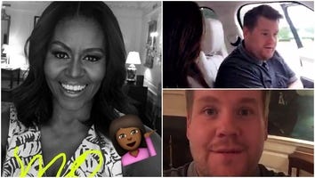 Michelle Obama Joins Snapchat, Announces Carpool Karaoke Appearance -- See the Pics!