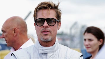 Brad Pitt Looks Hotter Than Ever In Sexy White Race Car Uniform at Le Mans Race -- See the Pics!