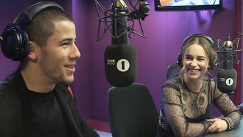 Nick Jonas Crashes Interview With Emilia Clarke, Gushes Over Her Instagram