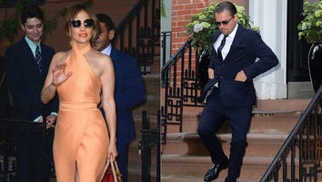 Jennifer Lopez Reunites With Pal Leonardo DiCaprio at Star-Studded Hillary Clinton Fundraising Event