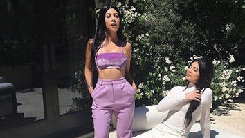 Kourtney Kardashian Poses in Wildly Sexy Style With Kylie Jenner While Their Exes Hang Out