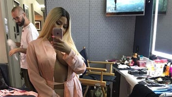 Nicki Minaj Strips Down to Just Undies and a Silk Robe on Instagram