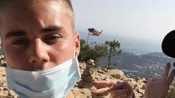 Justin Bieber Post Shirtless Selfies While Sporting Medical Mask During Hiking Trip