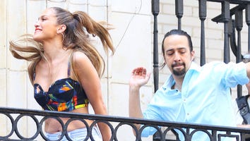 EXCLUSIVE: JLo and Lin-Manuel Miranda Are All Smiles on Set of 'Love Make the World Go Round'