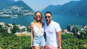 Chrissy Teigen Rocks Cornrows and Short-Shorts in Switzerland With John Legend