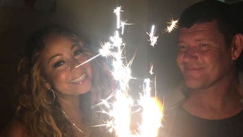 Mariah Carey Can't Stop Posing During Celebratory Dinner With Fiance James Packer