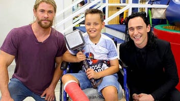 Chris Hemsworth and Tom Hiddleston Visit Children's Hospital as Thor and Loki -- See the Awesome Pics!