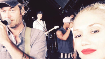 Gwen Stefani Cozies Up to Boyfriend Blake Shelton During Surprise Tour Appearance: See the Pics!