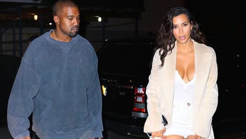 Kim Kardashian Rocks Giant Coat Over Sexy All-White Ensemble for Date Night With Kanye West: Pics!