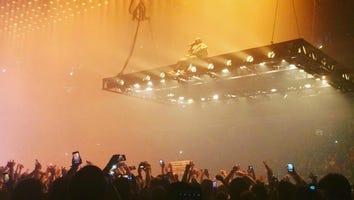 Kanye West Kicks Off 'Saint Pablo' Tour on an Epic Platform Floating Above the Audience -- Watch!