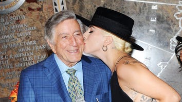 Lady Gaga Helps Tony Bennett Ring in 90th Birthday in Stunning Black Gown