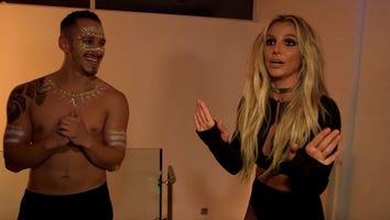 Britney Spears Breaks Into Jimmy Kimmel's House for Late Night Performance -- With Shirtless Men!