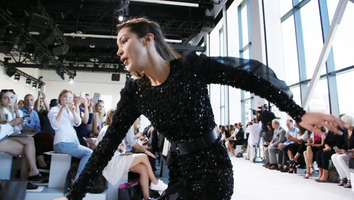 Oops! Bella Hadid Takes a Spill on the Runway at NYFW -- See the Pics!