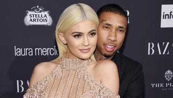 Tyga Gifts Kylie Jenner With Matching Gucci Bag, Lint Rolls Her Toes During NYFW After-Party