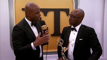 EXCLUSIVE: Courtney B. Vance Adorably Calls His Kids After Emmy Win Backstage With ET