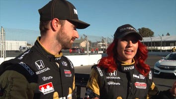 EXCLUSIVE: 'Dancing With the Stars' Pro Sharna Burgess Hits the Race Track With James Hinchcliffe