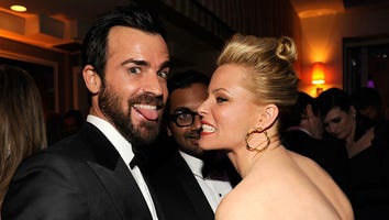 Justin Theroux Shares Fake '80s Throwback Pic With Elizabeth Banks: See the Epic Shot!