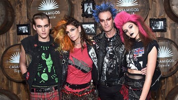 Cindy Crawford and Her Famous Family Dress Like Punk Rockers For Casamigos Halloween Bash