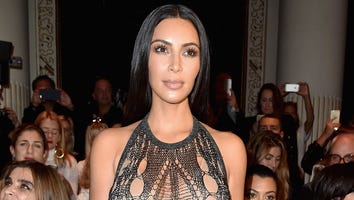 Kim Kardashian Ditches Makeup and Pants During Paris Fashion Week -- See the Pic!