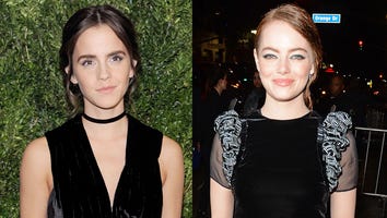 Emma Watson and Emma Stone Rock Luscious Black Velvet Looks on Same Night