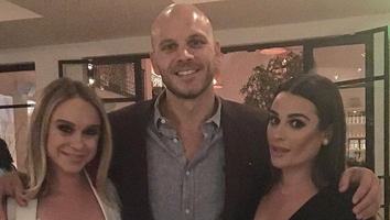 Lea Michele Celebrates 'Glee' Co-Star Becca Tobin's Engagement: Pics!