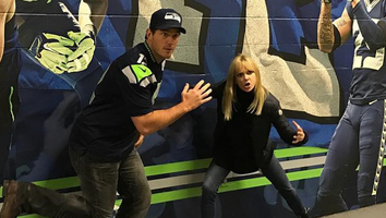 Chris Pratt and Anna Farris Have Dream Day at Seattle Seahawks Game