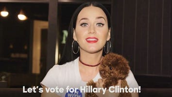 Katy Perry Urges Fans to Vote for Hillary Clinton With Cutest Puppy Ever
