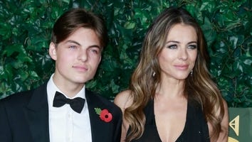 EXCLUSIVE: Elizabeth Hurley Dishes on Her 'Tall, Dark, Handsome' 14-Year-Old Son's Acting Debut on 'The Royals