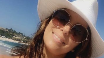 Eva Longoria Goes Makeup-Free and Rocks a Bikini on Beachy Getaway