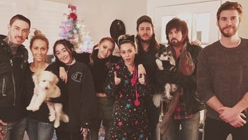 Miley Cyrus and Liam Hemsworth Enjoy Holiday Time With the Cyrus Family