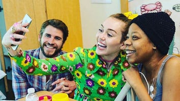 Miley Cyrus and Liam Hemsworth Spend the Day at San Diego Children's Hospital
