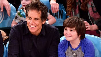 Ben Stiller Bonds With Adorable Son Quinlin at New York Knicks Game