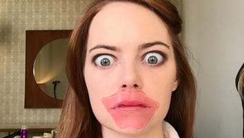 What Is Emma Stone Doing to Her Lips Pre-Golden Globes?!