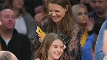 Katie Holmes and Daughter Suri Cruise Are All Smiles at Lakers Game -- See the Pics!