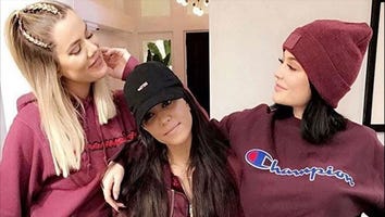 Kim Kardashian Feels 'So Left Out' as Her Sisters Rock All Burgundy Looks