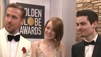 Emma Stone Reacts to That Hilarious Golden Globes Kiss Between Ryan Reynolds and Andrew Garfield
