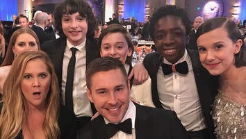 Amy Adams Hilariously Photobombs Amy Schumer's 'Stranger Things' Photo at Golden Globes