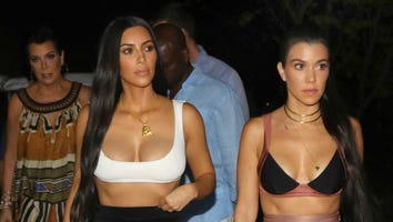 Kim and Kourtney Kardashian Show Off Abs at Family Dinner in Costa Rica