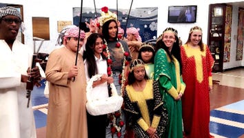 Watch Kim Kardashian Adorably Dance With Children in Dubai!