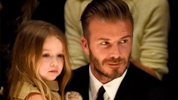 David Beckham Sweetly Kisses Daughter Harper -- See the Adorable Photo!