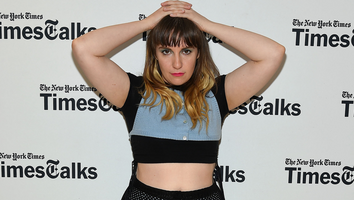 Lena Dunham Rocks Crop Top and Long Ombre Hair for 'Girls' Final Season Press