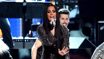 Demi Lovato Goes '70s Glam for Bee Gees Tribute at 2017 GRAMMYs