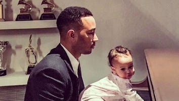 John Legend Gets Some Help From Daughter Luna While Preparing for Oscars Performance -- See the Sweet Pic!