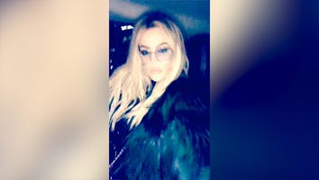 Khloe Kardashian Slays in Skintight Velvet Catsuit While Visiting Boyfriend Tristan Thompson in Cleveland