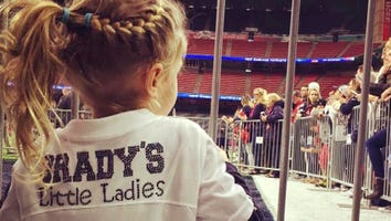Gisele Bundchen and Daughter Vivian Cheer on Tom Brady in Adorable Custom Jerseys